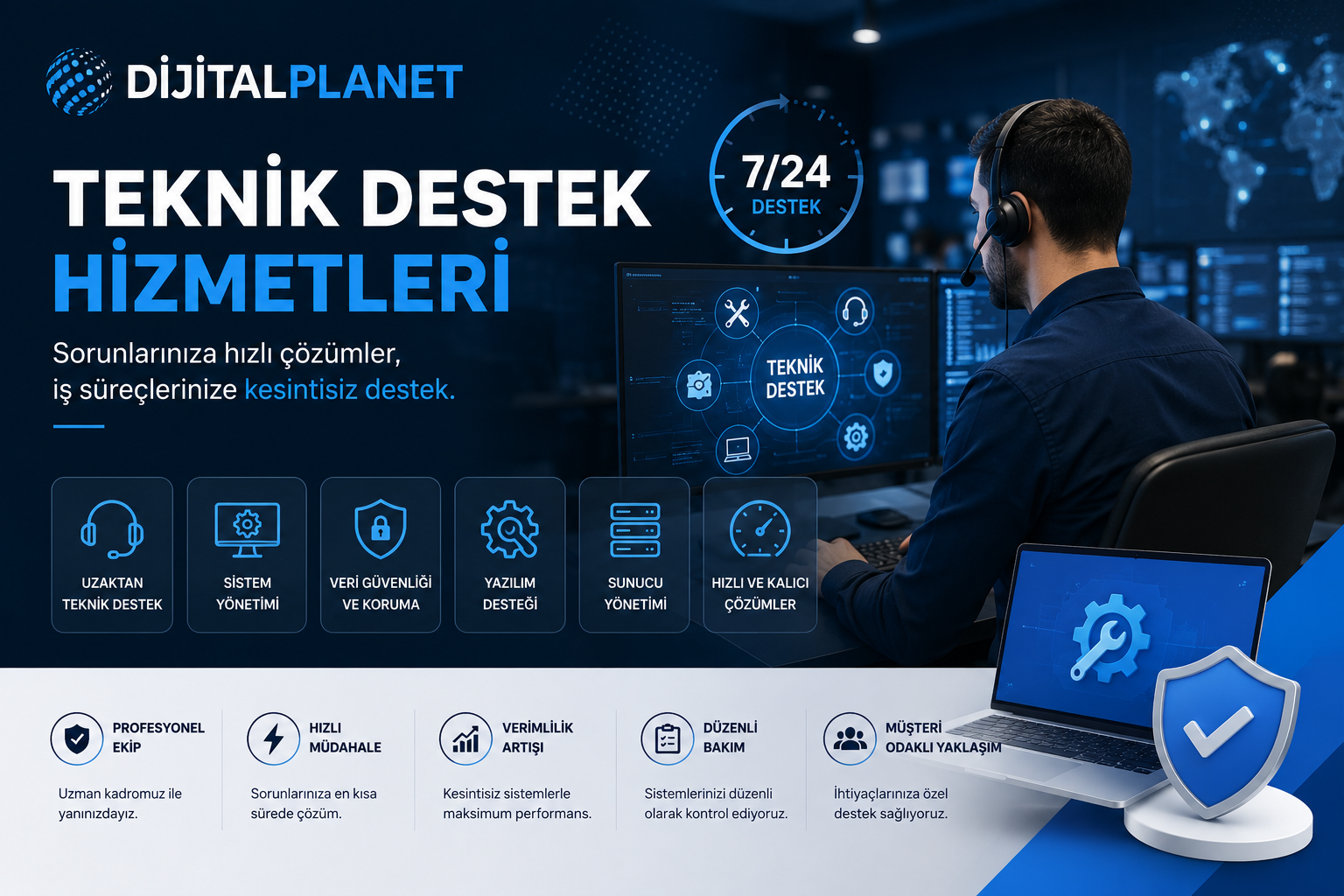 Dijitalplanet.com Teknik Destek Hizmetleri